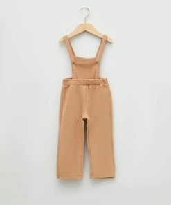 سرهمی کودک یقه دخترانه ساده مربع بژ بند‎دار برند LC Waikiki کد 1741786924