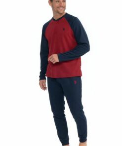 لباس خانگی مردانه بورگاندی برند U.S. Polo Assn. کد 1741633871