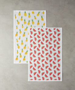 میوهها، دستمال دو عددی ۳۰x۵۰ سانتیمتر، قرمز-نارنجی کد 1742350269