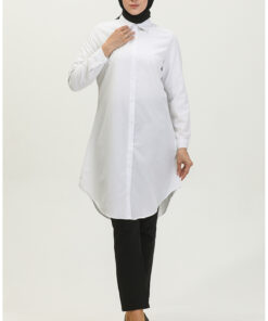 تونیک دکمهدار 6122-05 سفید کد 1742364731