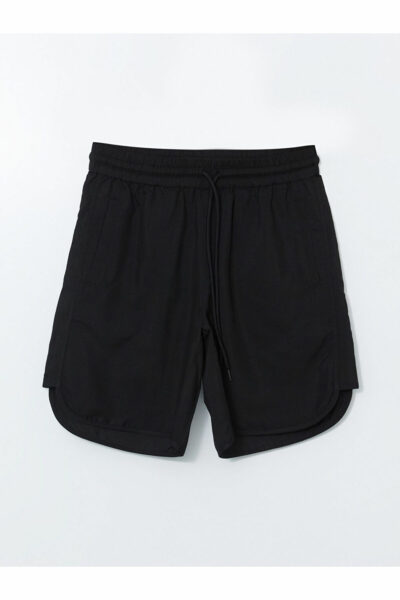 شلوارک شنا زنانه مشکی با کمر کشی برند LCW DREAM کد 1741775472