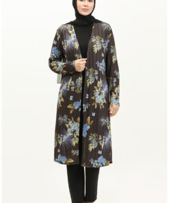 پالتوی بلند با طرح فصلی، مدل 8691-01، رنگ مشکی کد 1742323926