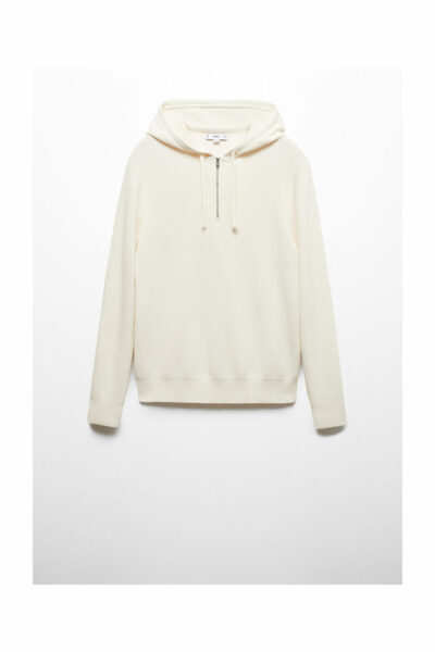 استین بافت سفید مردانه مدل 67064450 کد 1742117466