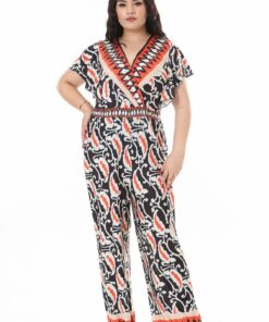 دختر بزرگ سایز با یقه آنولوپ رنگی و زیپ پنهانی در پشت – مدل 65N38166 کد 1742161264