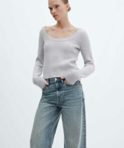 کالا یقه باز بافتنی کد 1741984274