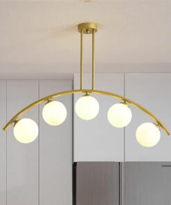 آویز سقفی رetro مناسب برای کافه و رستوران مدرن 5 لامپه  کد 1742403190