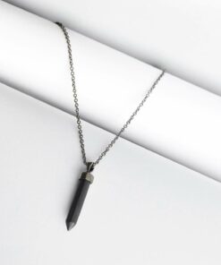 آتوژه ولف x دیفکتو گردنبند جنس استیل با قطعات عقیق و زنجیر استیل مدل E6296AXNS کد 1741624874