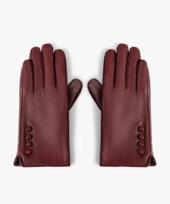 دستکش با جزئیات دکمه‌ای از چرم مصنوعی کد 1741731189