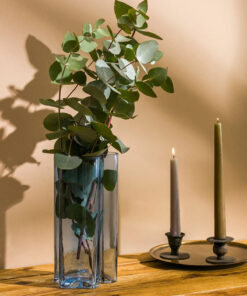 گلدان تزئینی شیشه ای آبی 25cm برند LC Waikiki کد 1740996729