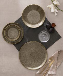بند ی 6 نفره 24 تکه سرو غذا - رنگ خاکی کد 1741592528