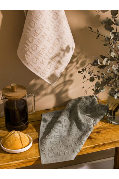 دستمال آشپزخانه برند LCW سبز ۲ عددی ۴۰ در ۵۰ سانتیمتر کد 1742352666