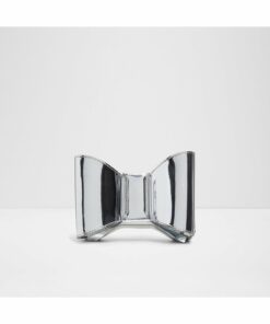 BOWBAGX_SE - کیف دست‌دوز زنانه نقره‌ای و کیف مجلسی کد 1741621328