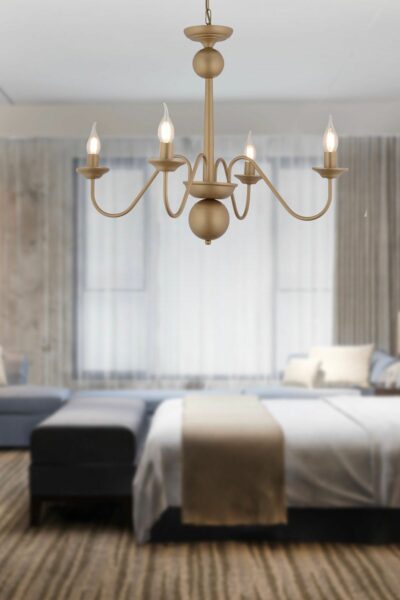 چراغ آویز مدرن با کلاه و رنگ‌های کهنه برای اتاق نشیمن و خواب کد 1742411468