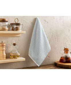 پارچه خشککن پنبهای ۳۰x۵۰ سانتیمتر به رنگ آبی روشن کد 1742351525