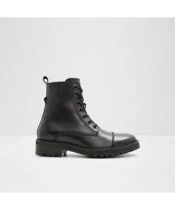 بوت مردانه مشکی از چرم طبیعی سفیگو کد 1741672384