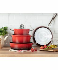 ست قابلمه تیتانیوم حرفهای 7 پارچه کد 1741794125