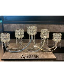 شمعدان افقی با سنگهای تزئینی کد 1741714868