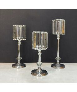 شمعدان و جا شمعی کریستالی با 3 لایه سنگ کریستالی کد 1741714869