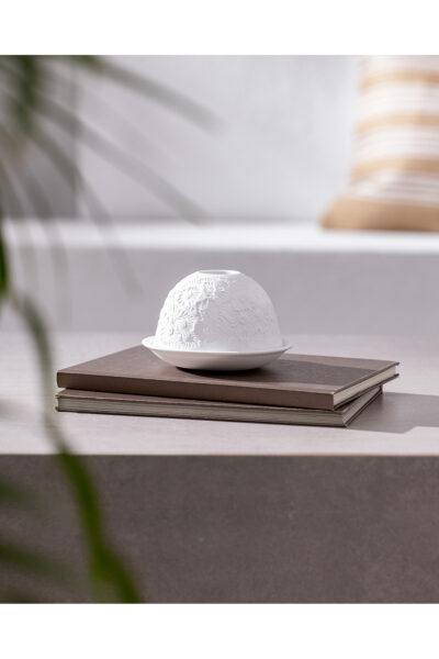 شمع-holder دکوراتيو با LED از جنس ریون - سفید کد 1741711267