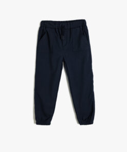 شلوار جگر با کمر گره‌ای و جیب‌دار کد 1741800197