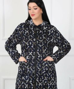 کارتن بزرگ زنانه با طراحی، پنبه و ویسکوز، زیپ‌دار کد 1742317986