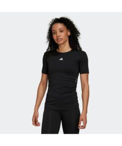 تی‌شرت تمرینی زنانه مشکی تک فیت (HN9075) کد 1741187526