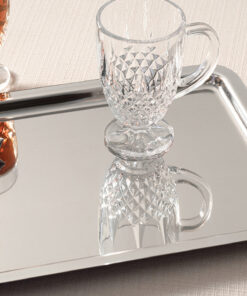 سینی فلزی براق نقره 32x22cm برند English Home کد 1740967993