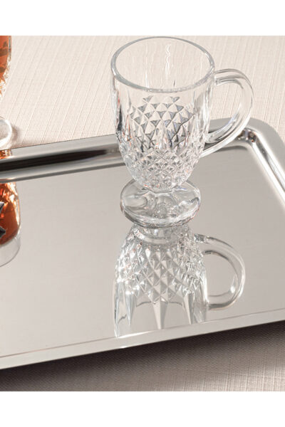 سینی فلزی براق نقره 32x22cm برند English Home کد 1740967993