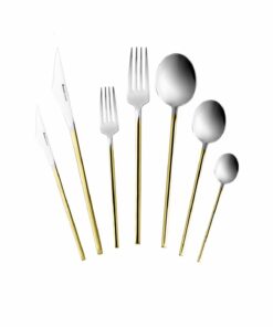 چنگال، چاقو و قاشق ۱۲ نفره Gold 84 قطعه 316 Premium همراه با جعبه کد 1741591266