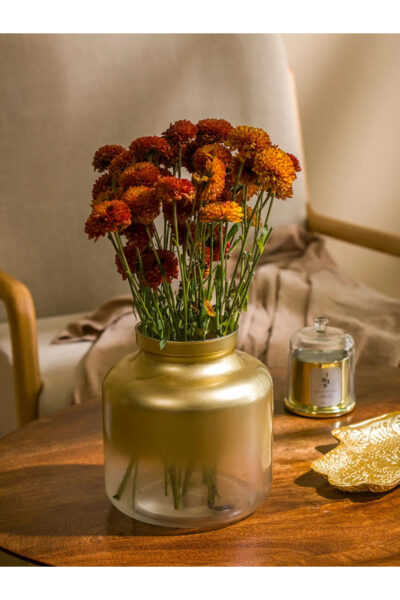 گلدان تزئینی شیشه ای زرد 20cm برند LC Waikiki کد 1740996725