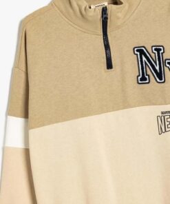 پوشاک بچه‌گانه مردانه هودی کد 5WKB10228TK رنگ کرم کد 1741147316