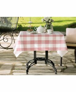 میز پوشش قابل شستشو - قرمز - 140x140 سانتیمتر کد 1741556468