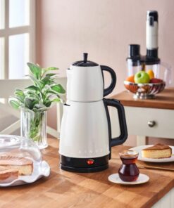 ست چای برقی چلیک مدل ST-5832 رنگ بژ، کتری برقی سفید با ظرفیت 1-2 لیتر و 500+ لیتر قابلیت استفاده، شامل 2 سال گارانتی. کد 1741728128