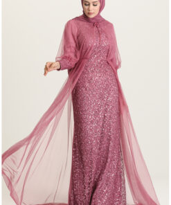 پیراهن مجلسی زنانه با پاسته لیلکی کد 1742235068