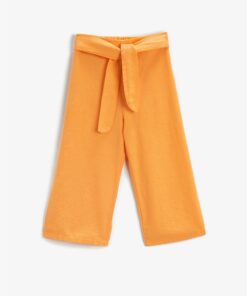 پانتنون و گشاد با جزئیات کمربند و کمر بلند کد 1741800136