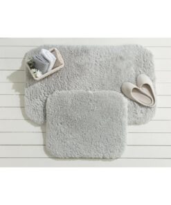 پادری حمام گوسفندی - خاکستری - 60x100 + 50x60 سانتیمتر کد 1742151071