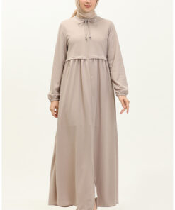 فرم شیک با زیپ براق 0569-02 رنگ سنگی کد 1742251266