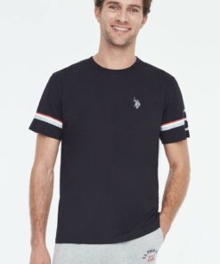 ست تیشرت یقه گرد و شلوارک جیبدار تابستانی با طرح تزئین شده با جواهرات کد 1741630935