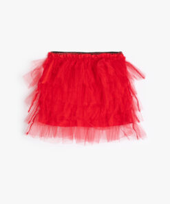 پیشبند توری چند لایه با کمر کشی و آستر پنبهای کد 1741807329