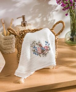 سرویس حوله ی صورت با نقوش گل، ۵۰x۸۰ سانتیمتر. کد 1742352671