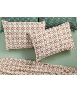 بالشت و رویه آجری 50x70cm قابل اتو کشی راحت سلول برند English Home کد 1740976933