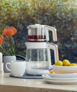 Cmk 6001 چای ساز و کتری شفاف سفید-مس کد 1741725133