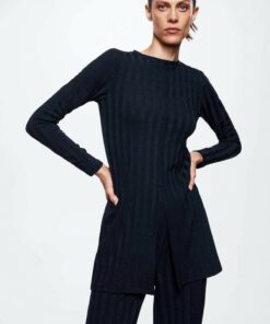 تیشرت آستین بلند برشدار با جزئیات دقیق کد 1741521066