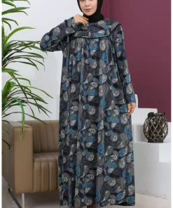 پیراهن پانیه طرح‎دار سایز بزرگ برند sefamerve کد 1742364734