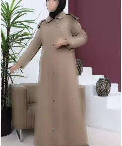 کاپشن پنبه دوزی شده طرح سایز بزرگ قهوه ای سموری برند sefamerve کد 1742262667