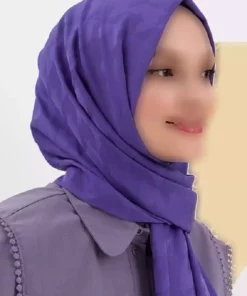 شال ابریشمی طرح کلاغ جاکار بنفش برند Madame Polo کد 1742020264