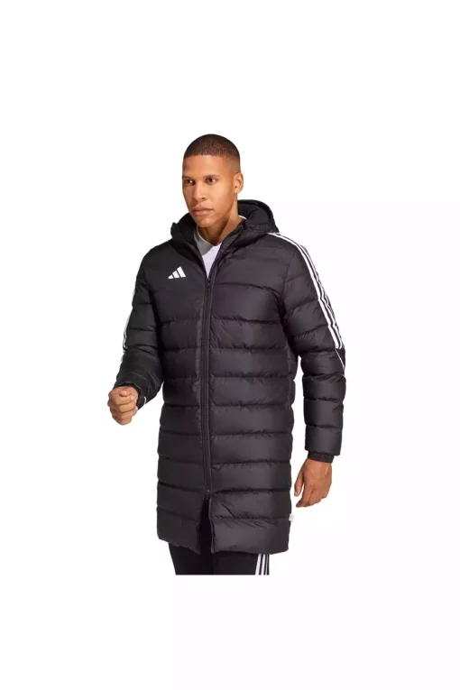 کاپشن فوتبال مشکی مردانه برند adidas کد 1741030104