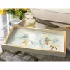 سینی تزئینی شیشه ای بامبو کرم طلایی 22x37cm برند English Home کد 1740970452