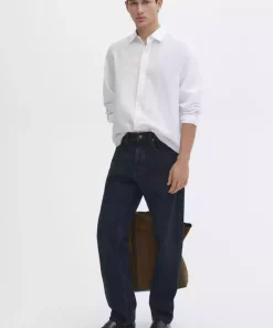 پیراهن متناسب پنبه ای برند Massimo Dutti کد 1742370665