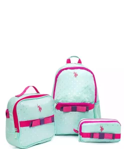ست مدرسه کیف دخترانه چوگان برند U.S. Polo Assn. کد 1741289288